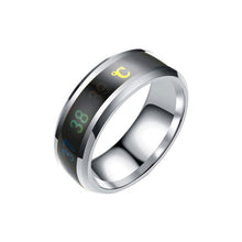 Load image into Gallery viewer, Intelligent Thermometer Temperature Measuring Ring Stainless Steel