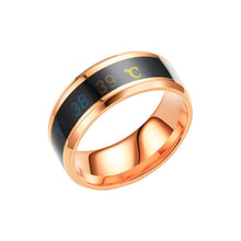 Load image into Gallery viewer, Intelligent Thermometer Temperature Measuring Ring Stainless Steel